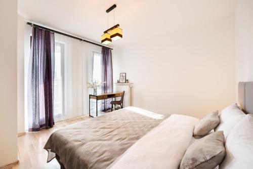 Posteľ alebo postele v izbe v ubytovaní Praga Delightful Apartment