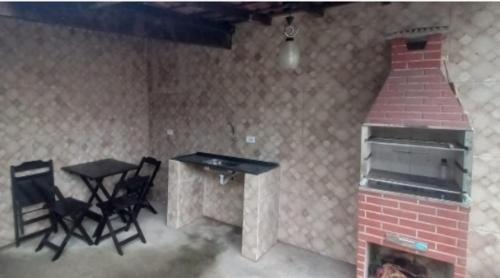 Grillfaciliteterne i feriehuset som gæsterne kan bruge