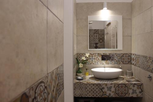 Koupelna v ubytování B&b Bianco Apartments