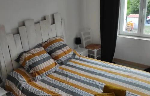 Postel nebo postele na pokoji v ubytování Agréable chambre d'hôte
