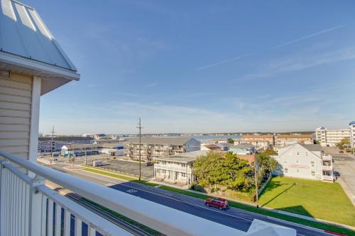 a view of a city from the balcony of a house at Americana Condos 10th street in Ocean City
