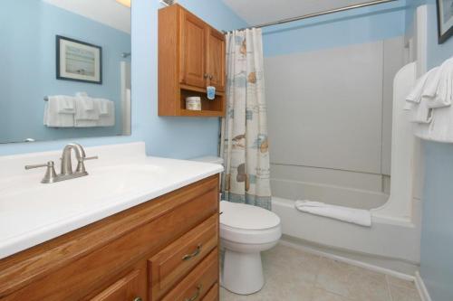 a bathroom with a sink and a toilet at Myrtle Beach Resort T1601 in Myrtle Beach