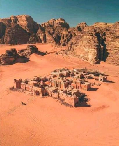a village in the middle of the desert at Nara Wadi RUM Camp in Wadi Rum
