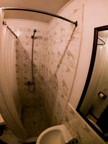 Koupelna v ubytování Cabaña hostal Ema
