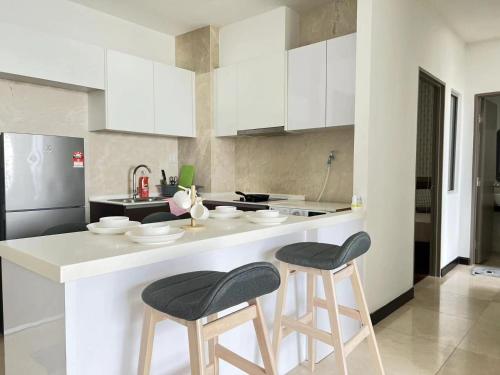 Una cocina o zona de cocina en Silver Scape Residence Melaka Raya By Heystay Management