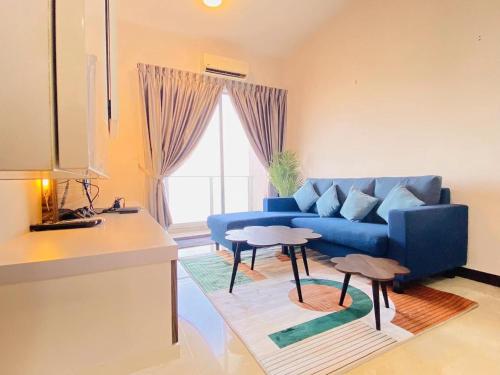 Zona de estar de Silver Scape Residence Melaka Raya By Heystay Management