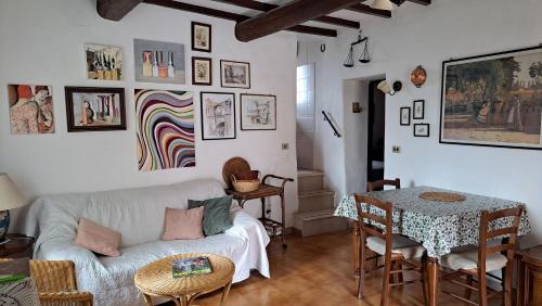 Χώρος καθιστικού στο Casa dei Lavatoi Pitigliano