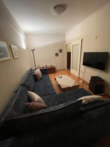 Postel nebo postele na pokoji v ubytování Cozy and large apartment near the center of Athens