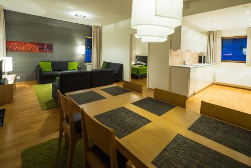 Dapur atau dapur kecil di Lapland Hotels Saaga