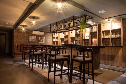 Posezení v ubytování 360 Suítes VN Consolação by Housi - Apartamentos mobiliados