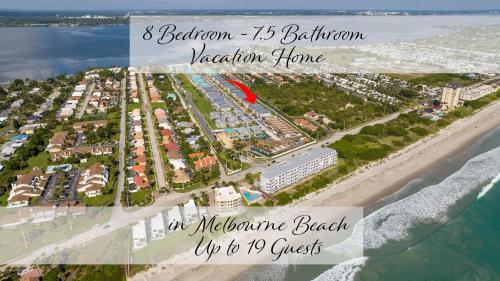 Wonderful 8Bd7BA Melbourne Beach w Pool Dock & Beach