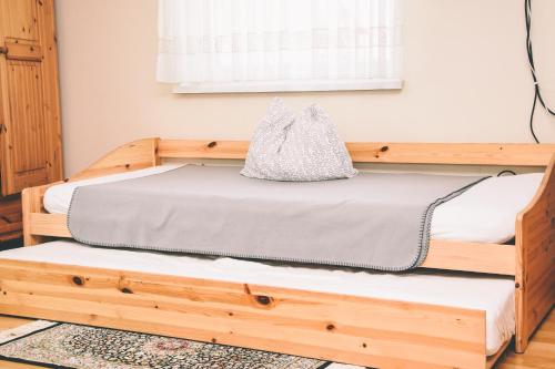 Postel nebo postele na pokoji v ubytování Pension s'Platzl Stuhleck