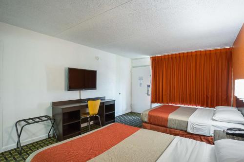 Ένα ή περισσότερα κρεβάτια σε δωμάτιο στο Motel 6-Vicksburg, MS