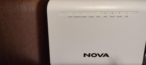 a close up of a nova computer at Maria's home in Órmos