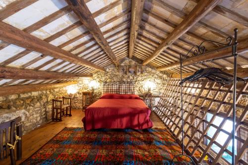 En eller flere senge i et værelse på Tenuta Donna Vittoria - Piccola