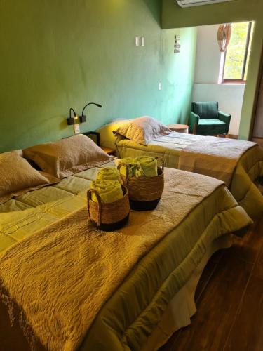 Katil atau katil-katil dalam bilik di Hotel Fazenda Santa Barbara