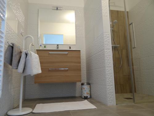 Koupelna v ubytování Villa l'oeillet des dunes