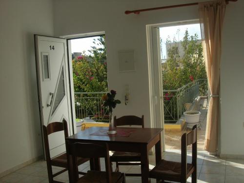 A balcony or terrace at Giorgos Apartments