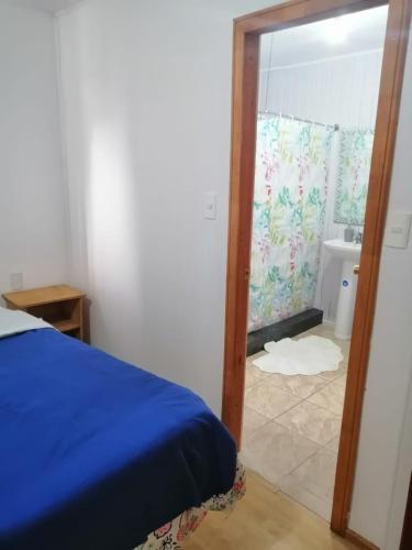 Llit o llits en una habitació de Alojamiento Freire - Caviahue