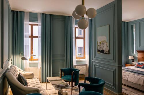 Posezení v ubytování Leopolis Hotel