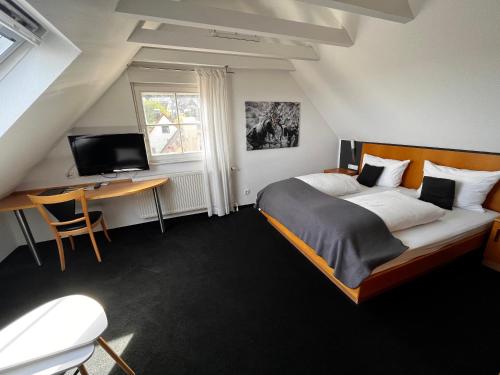 Postel nebo postele na pokoji v ubytování Landhaus Hohly