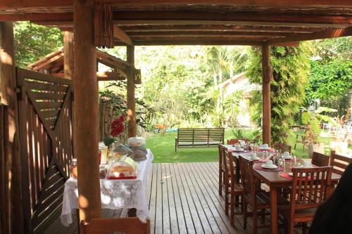 En have udenfor Pousada Aroeira