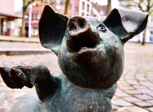 Domácí mazlíčci ubytovaní s hosty v ubytování Lagerhaus Gabriel-Oasen in der Stadt