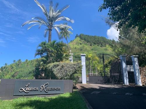 Jardín al aire libre en Villa Moana
