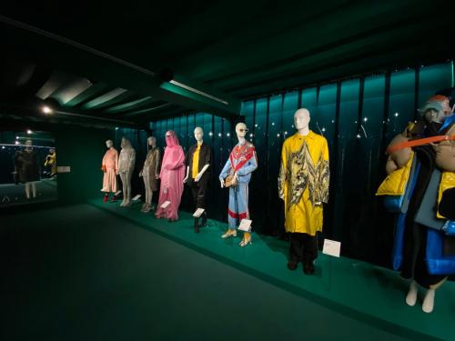 a group of mannequins in a room with costumes at Holiday Inn Express Hasselt by IHG in Hasselt