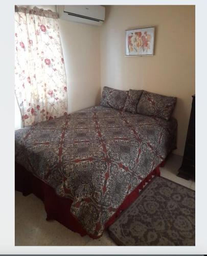 a small bedroom with a bed and a window at Chelsea Manor in Kingston