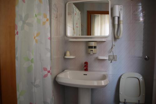 Koupelna v ubytování Hotel Europa