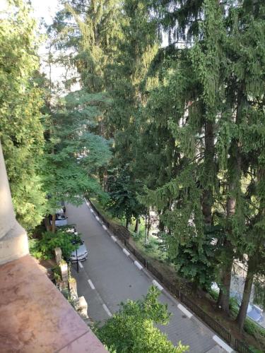 Casa Rosa في بايل أولانستي: منظر لحديقة بها مقاعد وأشجار