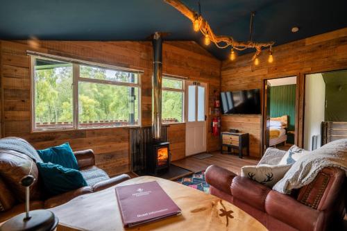Ruang duduk di Ancarraig Lodges