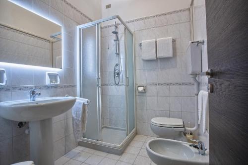 Koupelna v ubytování Hotel Calypso