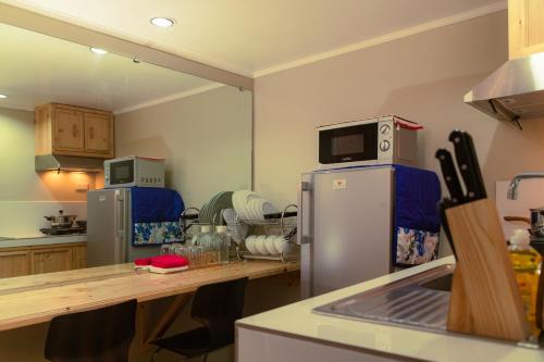 Una cocina o zona de cocina en Misty Hills