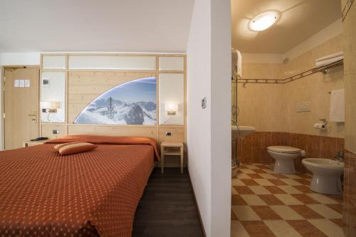 Koupelna v ubytování Hotel Touring