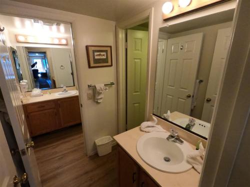 六月湖的住宿－Rr-interlaken 19，一间带水槽和镜子的浴室
