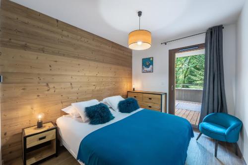 Posteľ alebo postele v izbe v ubytovaní Quintessence- Apt B101- BO Immobilier - Châtel - Multipass 2025 offert