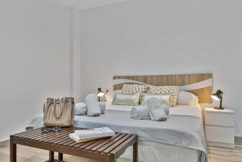 Letto o letti in una camera di SOLANA Moncayo