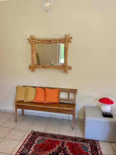 Ein Sitzbereich in der Unterkunft Villa in Salento