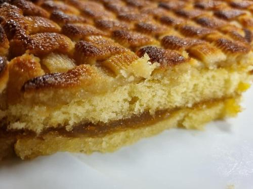 a close up of a piece of cake with at Affittacamere San Teodoro in Albenga