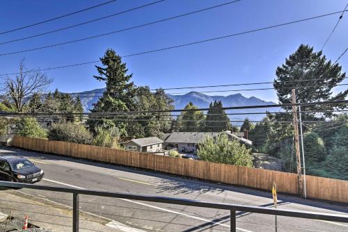 a car parked on a road with mountains in the background at Stunning Stevenson Retreat with Mountain Views! in Stevenson