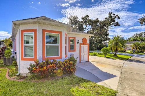 a small house on the side of a street at The Shell House in Titusville Pool, Golf Access in Titusville