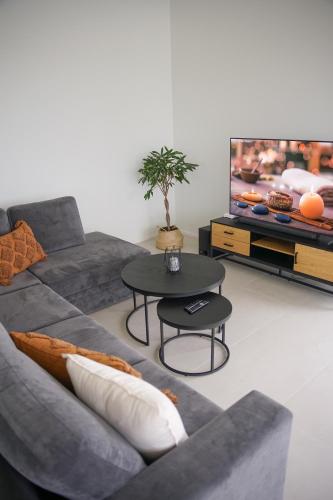 TV a/nebo společenská místnost v ubytování Maasika Villa