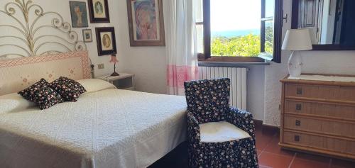 Posteľ alebo postele v izbe v ubytovaní Villa La Sarra Misia