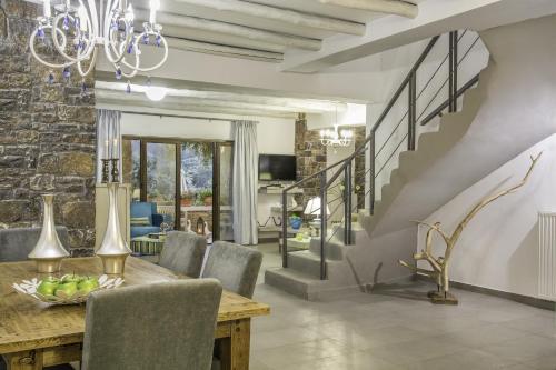 Χώρος καθιστικού στο Villa Kalithea