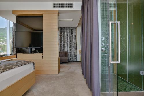Koupelna v ubytování Bevanda Hotel & Restaurant - Unique Adriatic
