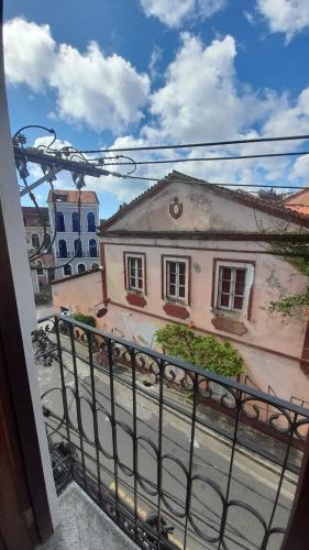 a view of a street from a balcony at Casa Almeida in Salvador