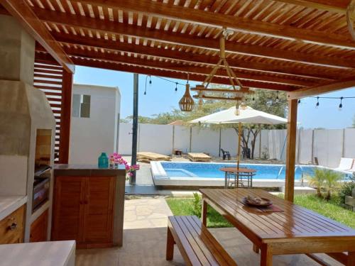 Swimmingpoolen hos eller tæt på Bungalows Luna y Mar