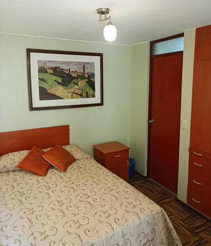 Postel nebo postele na pokoji v ubytování Bon Repos Arequipa